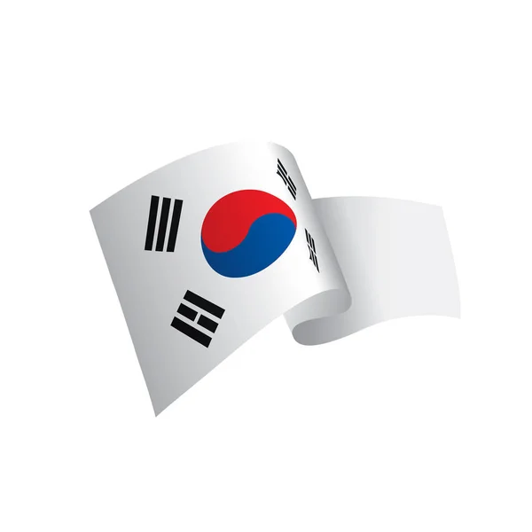 South Korean flag, vector illustration — Stock Vector