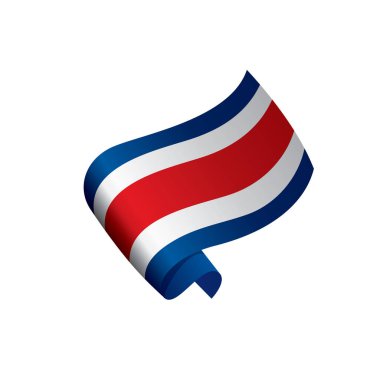 costa rica bayrağı, vektör illüstrasyonu