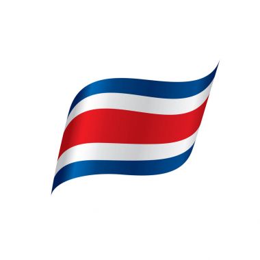costa rica bayrağı, vektör illüstrasyonu