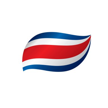 costa rica bayrağı, vektör illüstrasyonu