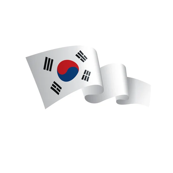 Bandera de Corea del Sur, vector de ilustración — Vector de stock