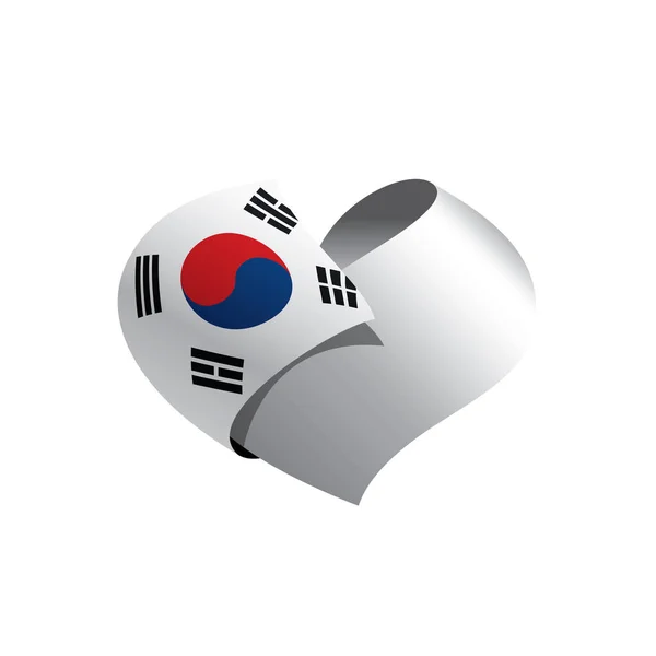 Bandera de Corea del Sur, vector de ilustración — Vector de stock