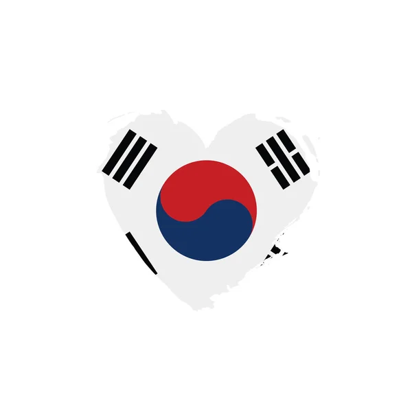 Bandera de Corea del Sur, vector de ilustración — Vector de stock