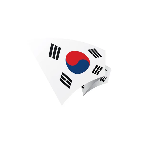 Zuid-Koreaanse vlag, vectorillustratie — Stockvector
