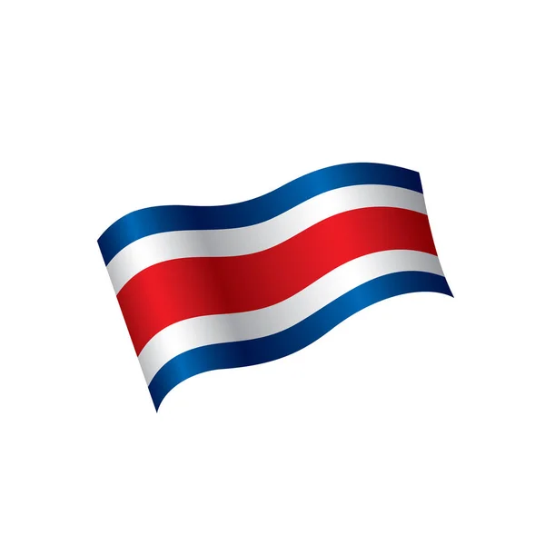 Bandera de Costa Rica, vector de ilustración — Archivo Imágenes Vectoriales