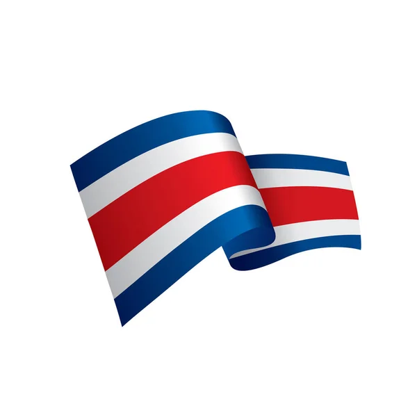 Bandeira da Costa Rica, ilustração vetorial — Vetor de Stock