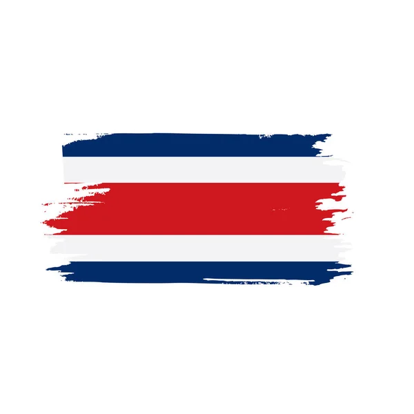 Bandera de Costa Rica, vector de ilustración — Vector de stock