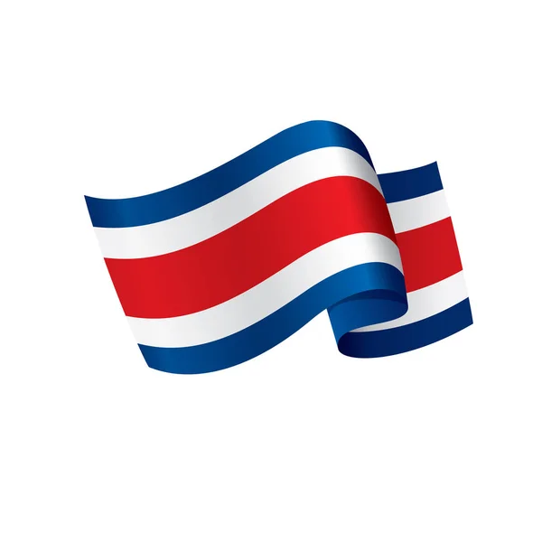 Costa rica flagge, vektorillustration — Stockvektor