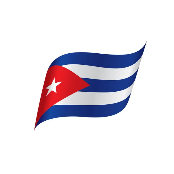 Bandera de Cuba, vector ilustración — Archivo Imágenes Vectoriales