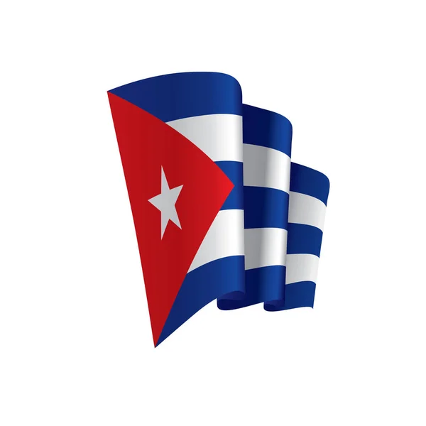 Drapeau de Cuba, illustration vectorielle — Image vectorielle