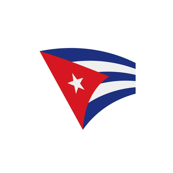 Bandera de Cuba, vector ilustración — Vector de stock