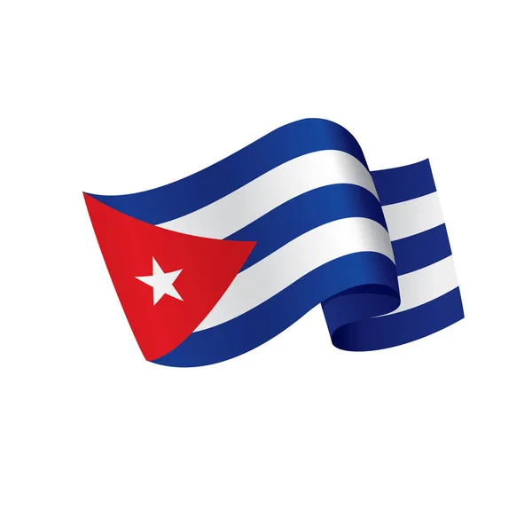 Cuba vlag, vector illustratie — Stockvector