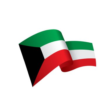 Kuveyt bayrağı, vektör illüstrasyonu