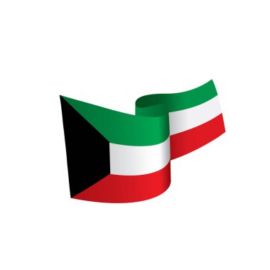 Kuveyt bayrağı, vektör illüstrasyonu