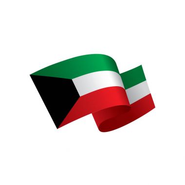 Kuveyt bayrağı, vektör illüstrasyonu