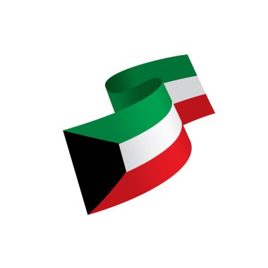 Kuveyt bayrağı, vektör illüstrasyonu