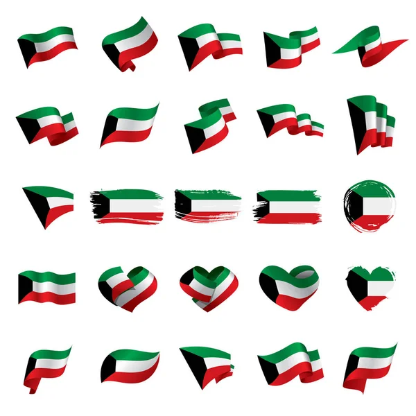 Kuwait-Flagge, Vektorillustration — Stockvektor