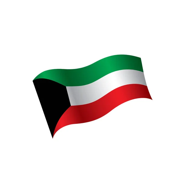 Bandeira do Kuwait, ilustração vetorial —  Vetores de Stock