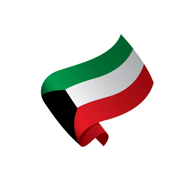 科威特国旗，矢量图解 — 图库矢量图片