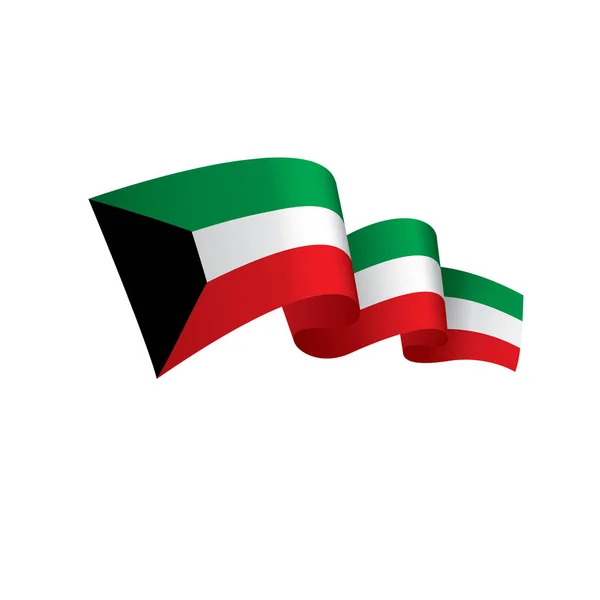 Kuwait-Flagge, Vektorillustration — Stockvektor