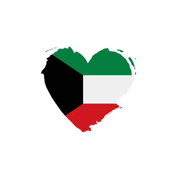 Bandera de Kuwait, ilustración vectorial — Vector de stock