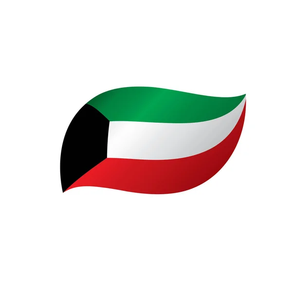 Kuwait flagga, vektor illustration — Stock vektor