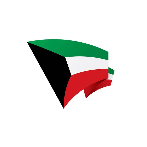 Bandera de Kuwait, ilustración vectorial — Vector de stock