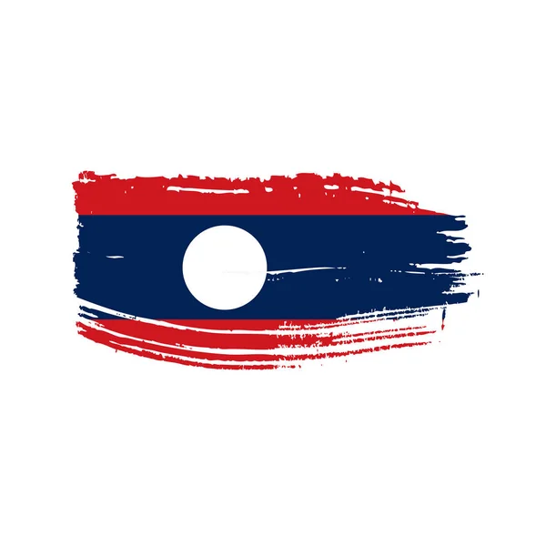 Drapeau laos, illustration vectorielle — Image vectorielle