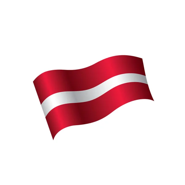 Bandera de Letonia, ilustración vectorial — Archivo Imágenes Vectoriales