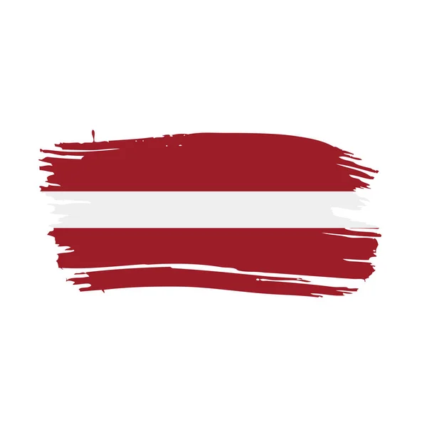 Флаг Латвии, векторная иллюстрация — стоковый вектор
