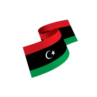 Libya bayrağı, vektör çizim