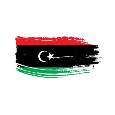 Libya bayrağı, vektör çizim