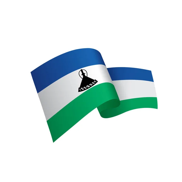 Drapeau Lesotho, illustration vectorielle — Image vectorielle