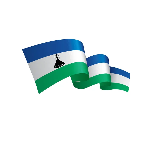 Lesotho flag, vector illustration — Stock Vector