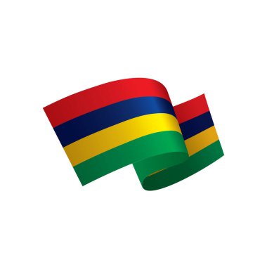 Mauritius bayrak, vektör çizim