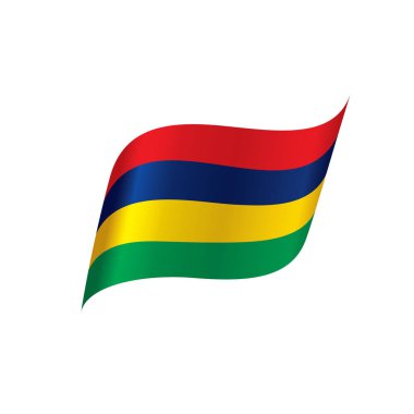 Mauritius bayrak, vektör çizim