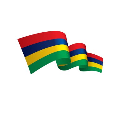 Mauritius bayrak, vektör çizim