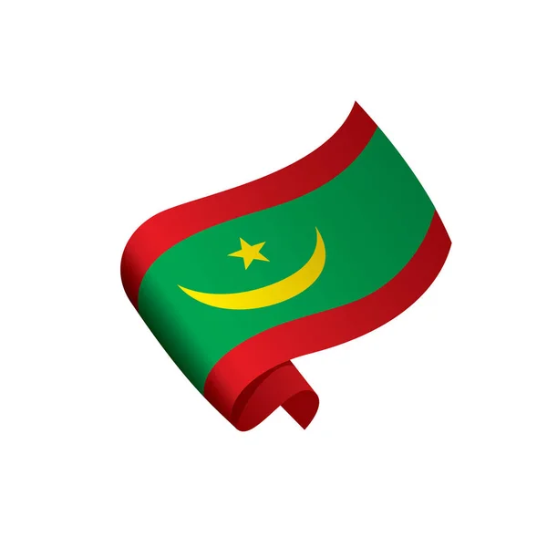 Mauritániai lobogója, vektoros illusztráció — Stock Vector