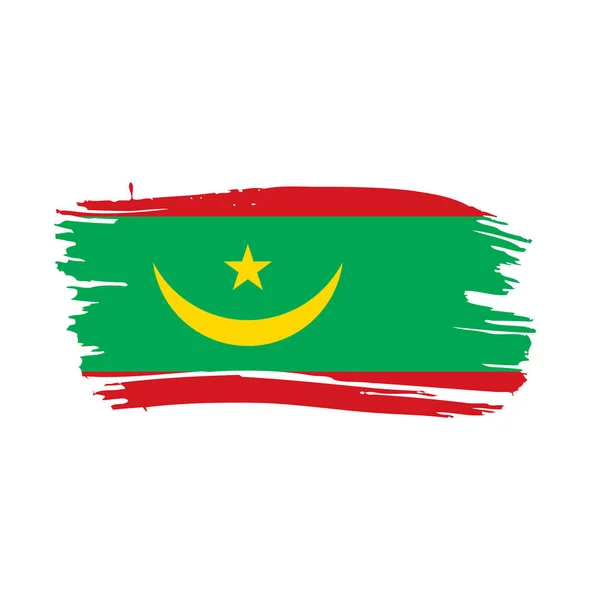 Mauritania steag, ilustrație vectorială — Vector de stoc