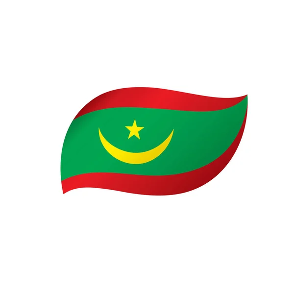 Mauretaniens flagga, vektorillustration — Stock vektor