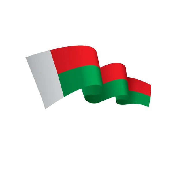 Прапор Мадагаскару, Векторні ілюстрації — стоковий вектор