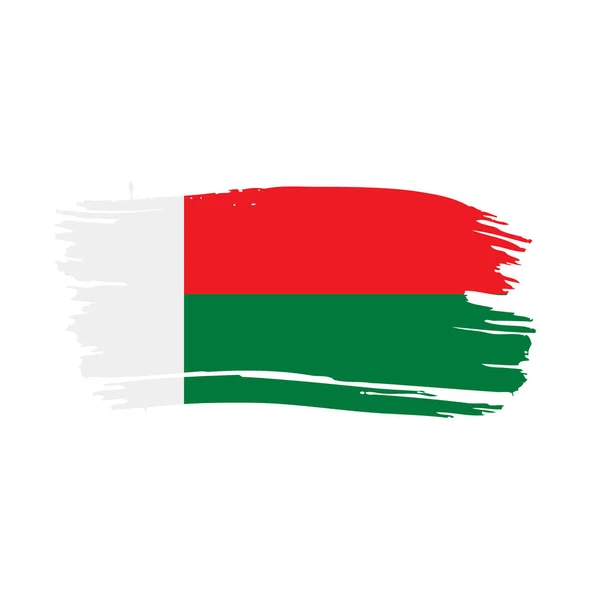 Bandiera Madagascar, illustrazione vettoriale — Vettoriale Stock