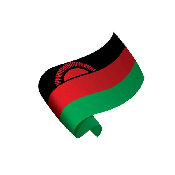 Bandeira do Malawi, ilustração vetorial — Vetor de Stock