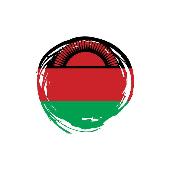 Malawi zászló, vektoros illusztráció — Stock Vector