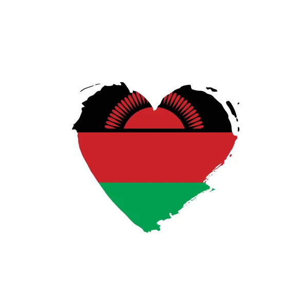Bandera de Malawi, ilustración vectorial — Archivo Imágenes Vectoriales