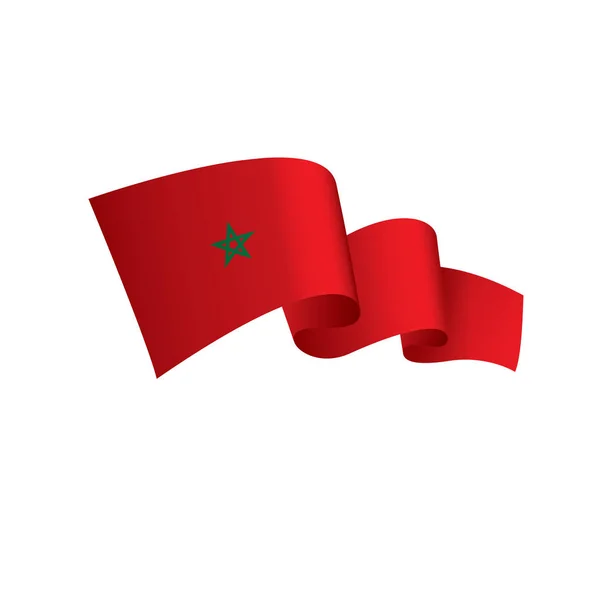 Marokko Flagge, Vektorillustration — Stockvektor