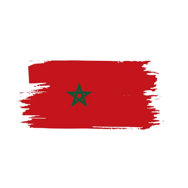 摩洛哥国旗，矢量图解 — 图库矢量图片