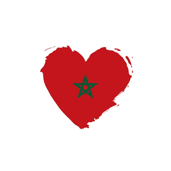 Flaga Maroka, ilustracja wektora — Wektor stockowy