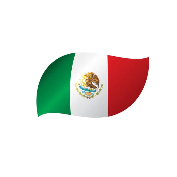 Bandera mexicana, ilustración vectorial — Archivo Imágenes Vectoriales