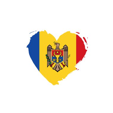 Moldova bayrağı, vektör çizim